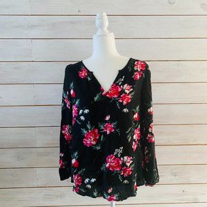 Old Navy Long Sleeve Floral Blouse